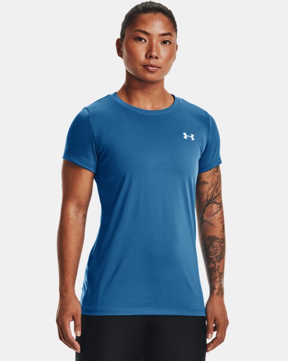 Women's UA Tech™ T-Shirt, Blue, pdpMainDesktop image number 0